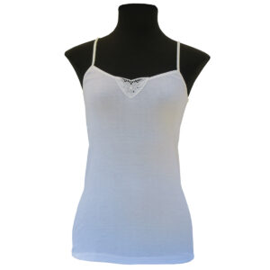 Delantero de Camiseta de Tirantes Bordada