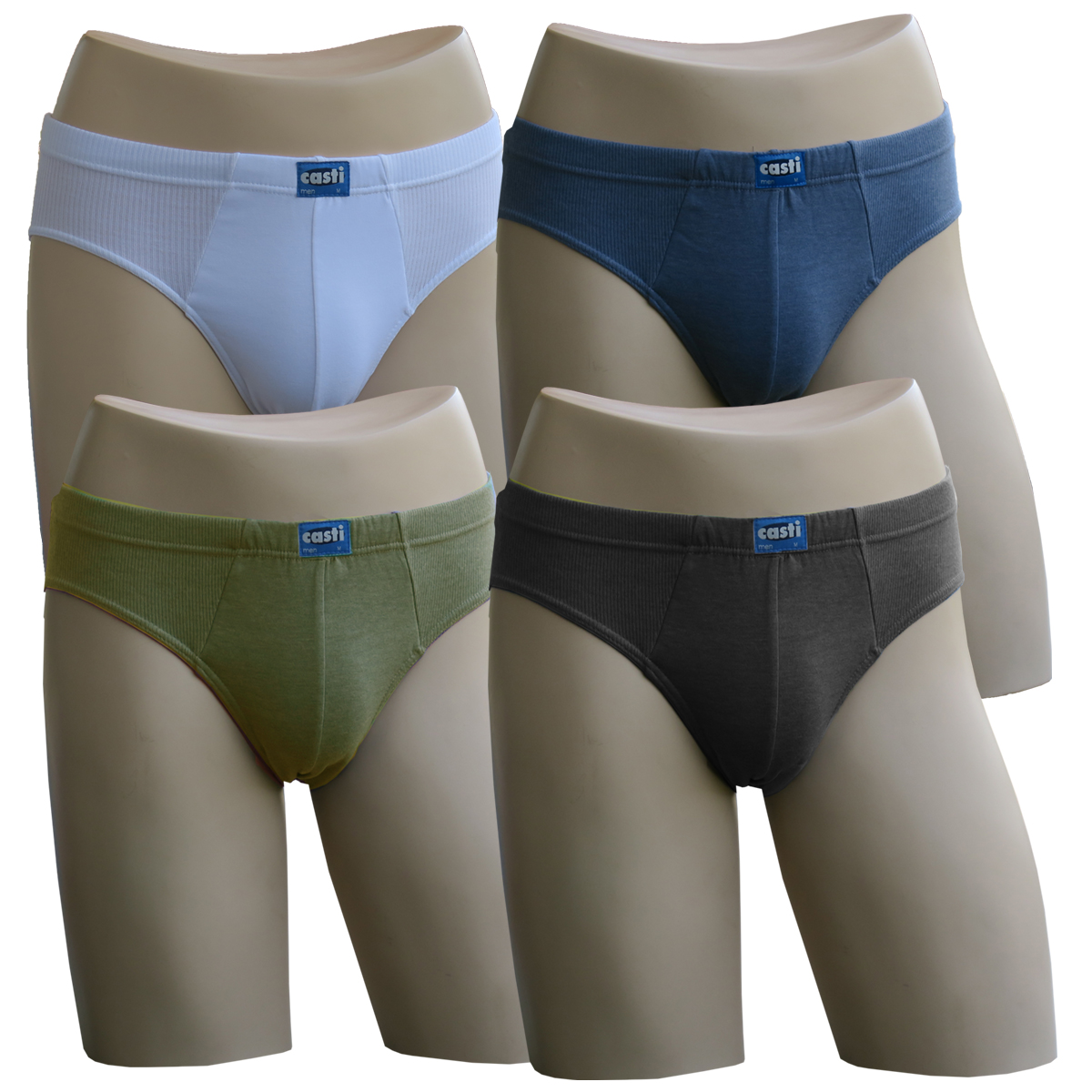 Colorido slip algodon elástico