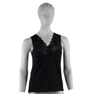 camiseta sin mangas con lycra